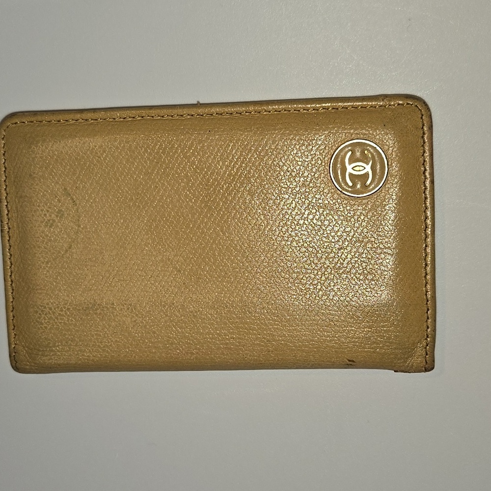 CHANEL interlocking C card case